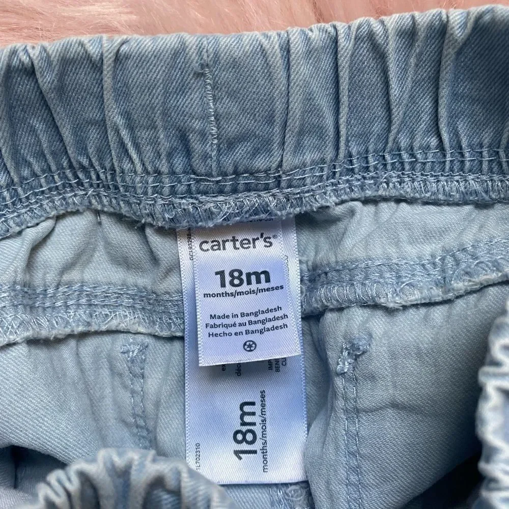 Carter’s 18 month light denim shorts